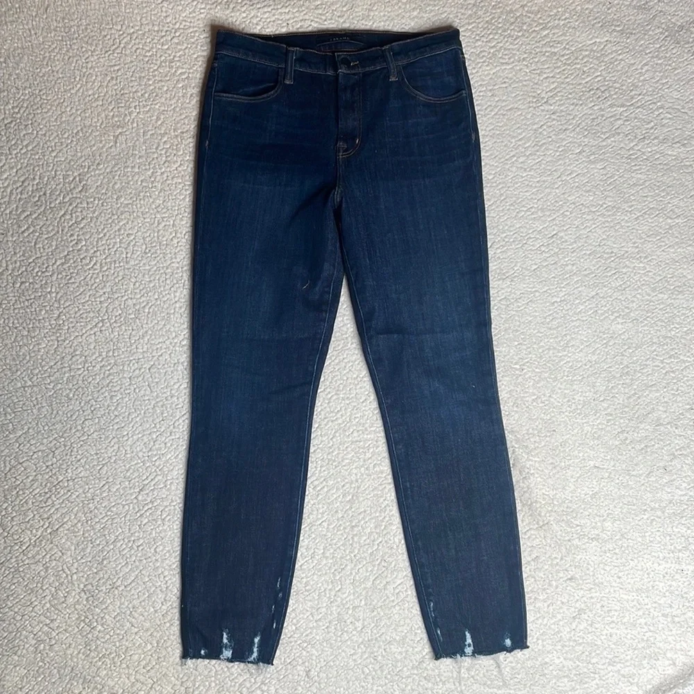 J Brand Alana High Rise Crop Dark Wash Size 29 Ankle